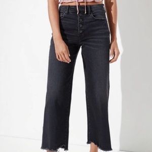 American Eagle HighRise Cropped WideLeg Jeans